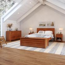 Cama de Casal em Madeira Macica Madma Marrom Cama de Casal em Madeira Macica Madma Marrom