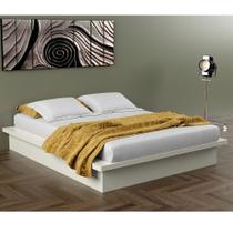 Cama de Casal em MDF DLC Off White