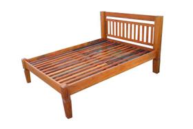Cama De Casal Format Em Madeira De Demolição - Cód 1237