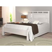 Cama De Casal Gênova 1.40 Branco - Vitamov