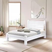 Cama de Casal Imperial Branco Alta Resistencia de Madeira