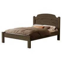 Cama de Casal Iris 195x144cm em Mdf Castanho Milani Movelaria