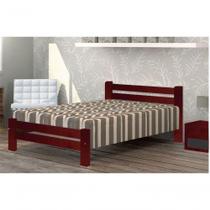 Cama de Casal Itália de Madeira Maciça Angelim Pedra Tauari Mogno Cama de Casal Itália de Madeira Maciça Angelim Pedra Tauari Mogno