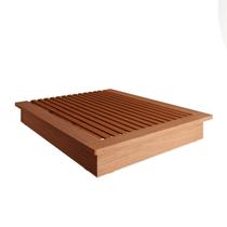 Cama de Casal King Estilo Japonês 100% MDF Marrom 201cm Cama de Casal King Estilo Japonês 100% MDF Marrom 201cm