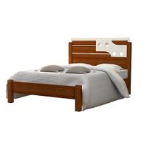 Cama De Casal Luiza 1.40 Cinamomo/Off White Vitamov Cama De Casal Luiza 1.40 Cinamomo/Off White Vitamov