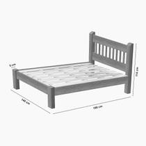 Cama de Casal Luxo de Madeira Maciça Cedro Tauari Reforçada Cama de Casal Luxo de Madeira Maciça Cedro Tauari Reforçada