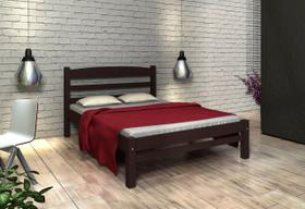 Cama de Casal Madeira Maciça cor Marrom Fosco