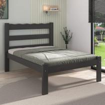 Cama de Casal Madeira Maciça para Colchão 128/138x188cm Multimóveis CR35255