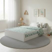 Cama de Casal Montessoriana com Lastros MDF Afetto 016 Completa Móveis