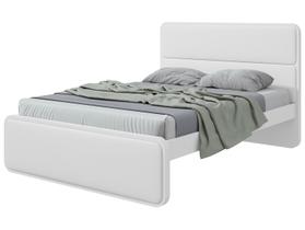 Cama de Casal Móveis Lopas Loop Branca Cama de Casal Móveis Lopas Loop Branca
