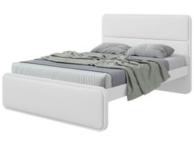 Cama de Casal Móveis Lopas Loop Branca