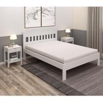 Cama De Casal Para Colchão 138 X 188 Cm Cr35011 Branca Cama De Casal Para Colchão 138 X 188 Cm Cr35011 Branca