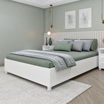 Cama de Casal para Colchão 138x188cm Multimóveis CR35458 Cama de Casal para Colchão 138x188cm Multimóveis CR35458