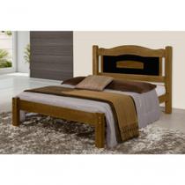 Cama de Casal Paris de Madeira Maciça Tauari Imbuia Preto Cama de Casal Paris de Madeira Maciça Tauari Imbuia Preto