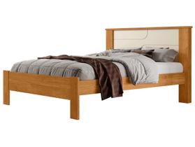 Cama de Casal Pérola Cinamomo/Off White - Conquista
