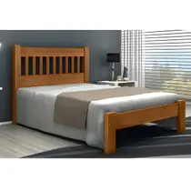 Cama de Casal Pérola de Madeira Maciça Angelim Pedra/Tauari Imbuia Cama de Casal Pérola de Madeira Maciça Angelim Pedra/Tauari Imbuia