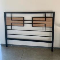 CAMA DE CASAL QUEEN AÇO ESTILO INDUSTRIAL CA03 Informar cor da estrutura via mensagem após a compra