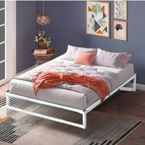 CAMA DE CASAL QUEEN AÇO ESTILO INDUSTRIAL CA03 Informar cor da estrutura via mensagem após a compra