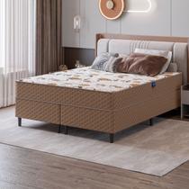 Cama de Casal Queen com Colchão Espuma D33 Firme Cama Box 158x198 Eliana Umaflex Cama de Casal Queen com Colchão Espuma D33 Firme Cama Box 158x198 Eliana Umaflex