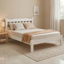 Cama de Casal Queen com Colchão Madeira Maciça Repleta Cama de Casal Queen com Colchão Madeira Maciça Repleta