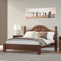 Cama de Casal Queen Size Madeira Maciça Naipe Café - G74 - Gran Belo Cama de Casal Queen Size Madeira Maciça Naipe Café - G74 - Gran Belo