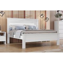 Cama de Casal Verona Plus Branco - Novo Horizonte