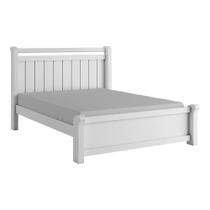 Cama de Casal Zara 140cm Branco - Bianchi