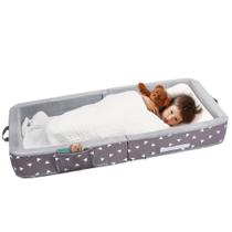 Cama de chão infantil Mooedcoe Dobrável Travel 137x64x18 cm