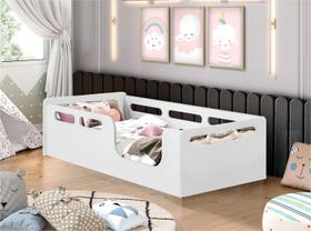 Cama de Criança Design Montessoriana Solteiro Branca