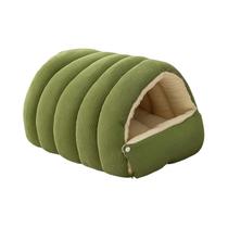 Cama De Gato De Pelúcia Quente Para O Inverno, Casa Para Animais De Estimação Acolchoada, Caverna