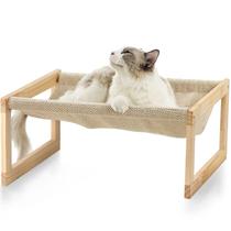 Cama de gato FUKUMARU New Moon Cat Hammock de madeira para exterior Cama de gato FUKUMARU New Moon Cat Hammock de madeira para exterior