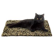 Cama de gato Furhaven ThermaNap, lavável e com aquecimento automático, leopardo