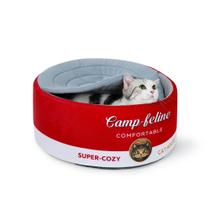 Cama de gato PECHVINO em forma de lata com capa de privacidade confortável