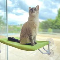 Cama De Janela Para Gatos Cama Suspensa com Ventosas Super Luxo Petlon