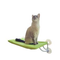 Cama De Janela Suspensa Com Ventosa Para Gatos Petlon Verde