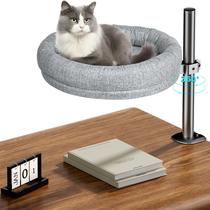 Cama de mesa Cat Cuipingoo Camas redondas para gatos de até 18 kg