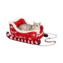 Cama De Pelúcia Para Animais De Estimação De Natal, Removível, Lavável, Base Antiderrapante, Sofá