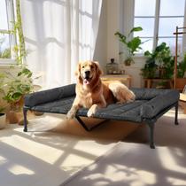 Cama de refrigeração elevada para cães Veehoo CWC2331B com Bolster XL preta Cama de refrigeração elevada para cães Veehoo CWC2331B com Bolster XL preta