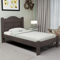 Cama de Solteiro 100% MDF 107,5x94cm Alice Marrom/Mocaccino Cama de Solteiro 100% MDF 107,5x94cm Alice Marrom/Mocaccino
