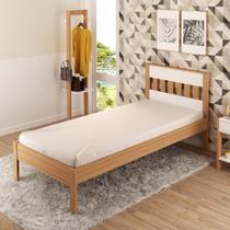 Cama de Solteiro 96x196cm Amêndoa Tecno Mobili