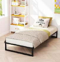 Cama de solteiro aço/ferro estilo industrial mobbili cs-02