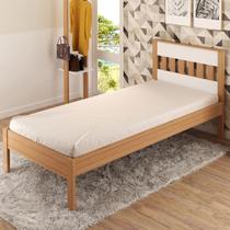 Cama de Solteiro Amendoa/Branco Cm8006 - Tecno Mobili Cama de Solteiro Amendoa/Branco Cm8006 - Tecno Mobili