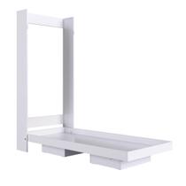 Cama de Solteiro Articulável Vertical Branca Dobrável MDP Vancouver Art In Móveis Cama de Solteiro Articulável Vertical Branca Dobrável MDP Vancouver Art In Móveis