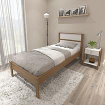 Cama de Solteiro Bege/Amendoa/Branco Cama de Solteiro Bege/Amendoa/Branco