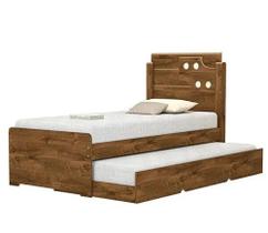 Cama De Solteiro Bibox Luiza Malbec Vitamov