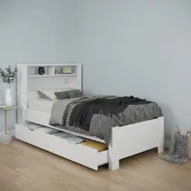 Cama de Solteiro com 2 Gavetas Invicta Contemporânea