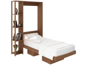 Cama de Solteiro Dobrável 128x198cm Amêndoa Tecno Mobili Cama de Solteiro Dobrável 128x198cm Amêndoa Tecno Mobili