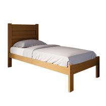 Cama de Solteiro em Madeira Maciça estrutura robusta design elegante e acabamento sofisticado Cama de Solteiro em Madeira Maciça estrutura robusta design elegante e acabamento sofisticado