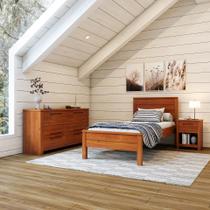 Cama de Solteiro em Madeira Maciça Madma ArteMobili