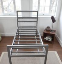 CAMA DE SOLTEIRO ESPECIAL AÇO FERRO ESTILO INDUSTRIAL CS01 Informar cor da estrutura via mensagem após a compra